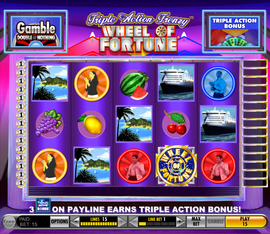 Play wheel of fortune slot machine online